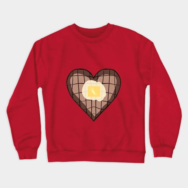 Waffle Love Crewneck Sweatshirt by Eric03091978